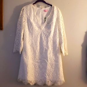 Lilly Pulitzer white lace dress